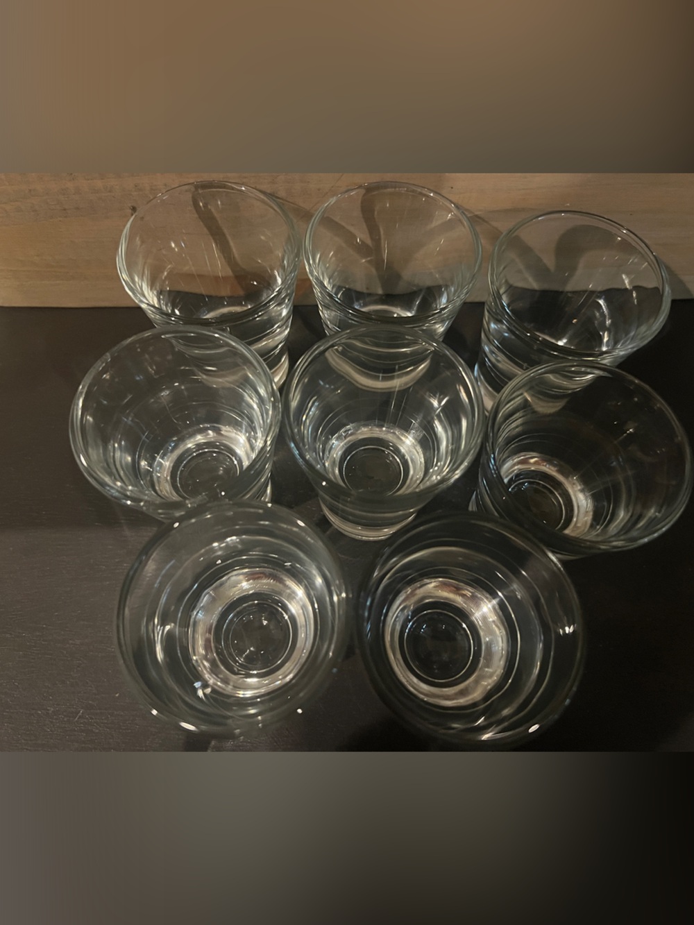 Set of 8 Clear Shot Glasses
